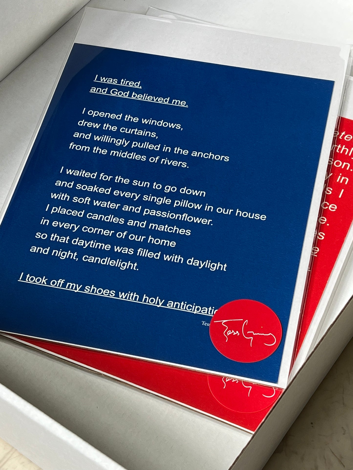 'I was tired' - 8 x 10 Art Print