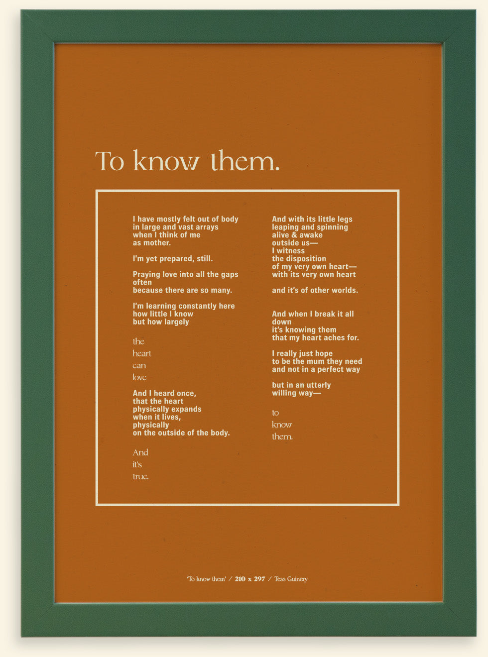 To Know Them