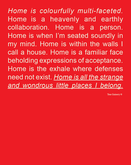 'Home' - 8 x 10 Art Print