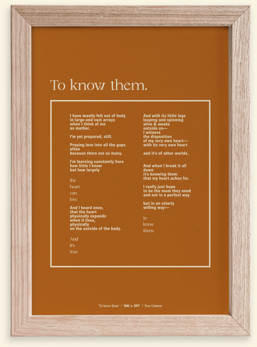 To Know Them
