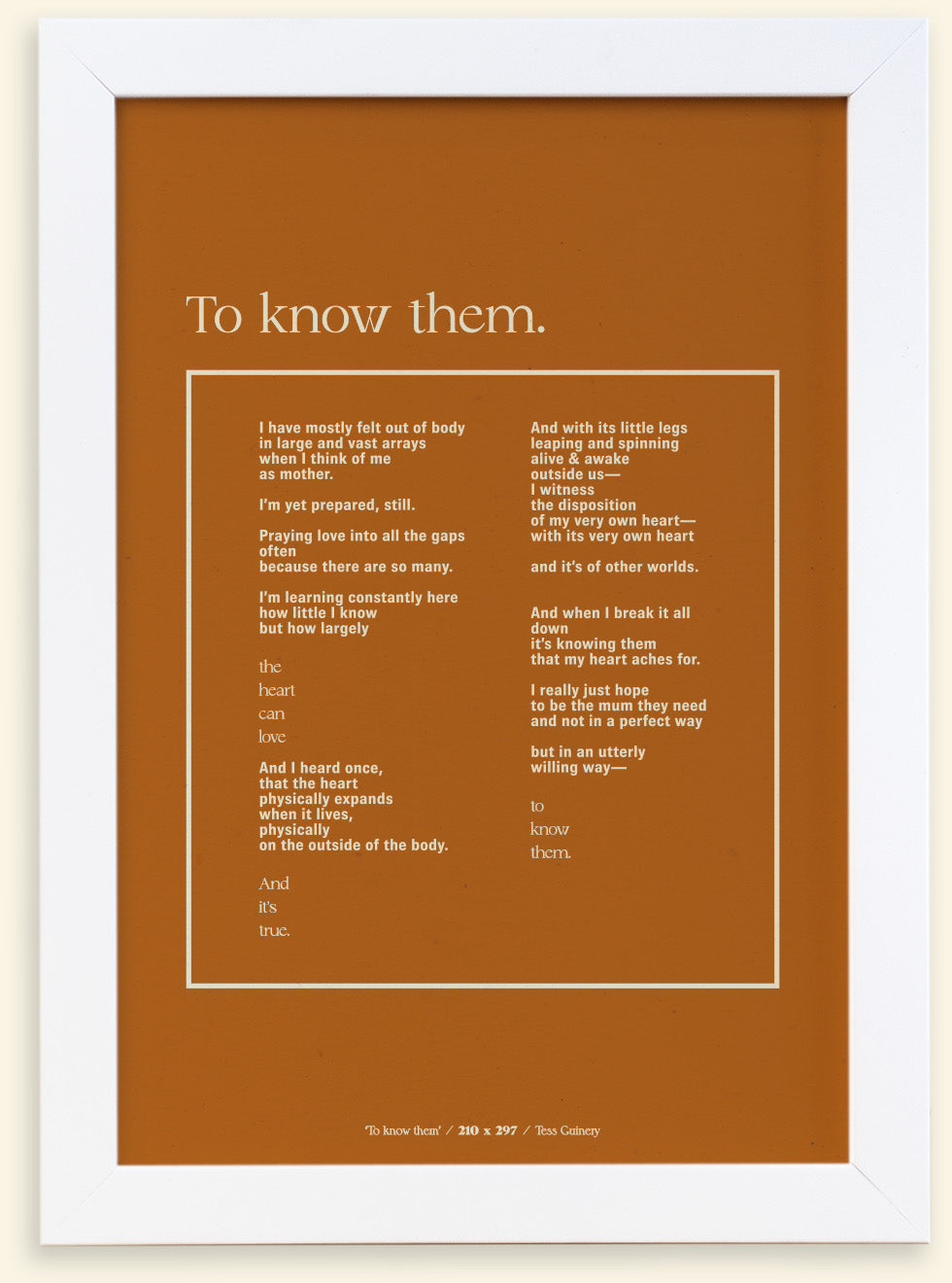 To Know Them