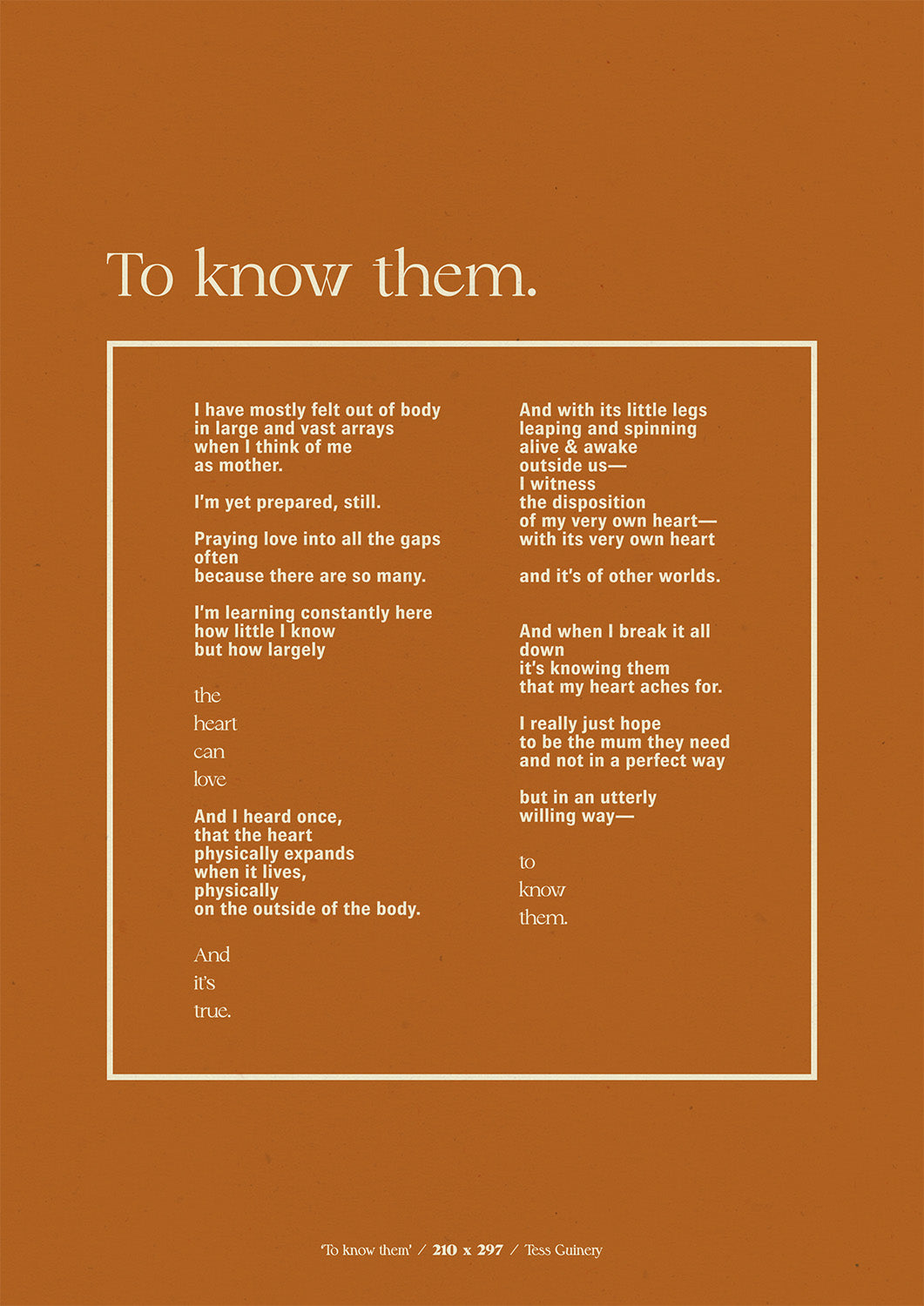To Know Them