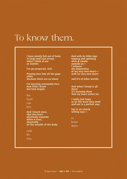 To Know Them